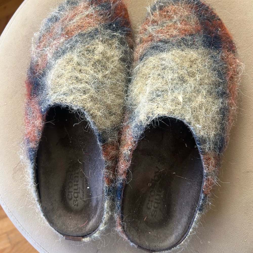 Crosby Squares x Banana Republic plaid Wool Slippers 7